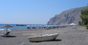 Beach, Kamari, Santorini